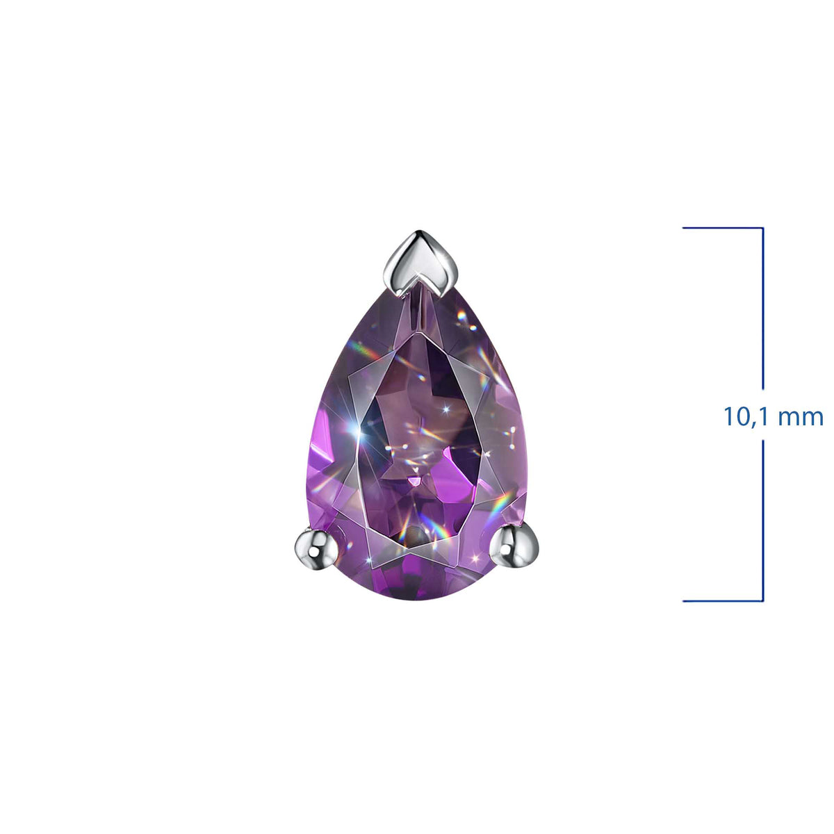Sterling Silver Pendant with Amethyst