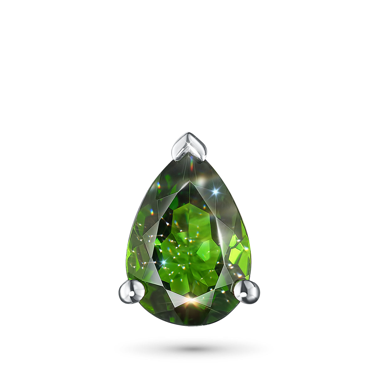 Sterling Silver Pendant with Chrome Diopside