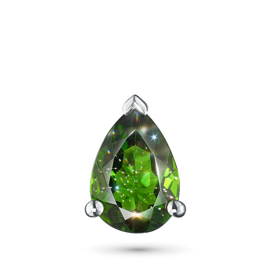 Sterling Silver Pendant with Chrome Diopside