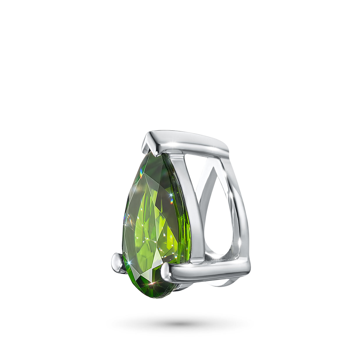 Sterling Silver Pendant with Chrome Diopside