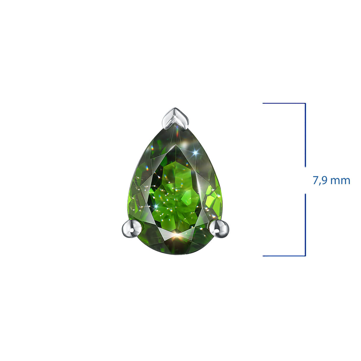Sterling Silver Pendant with Chrome Diopside