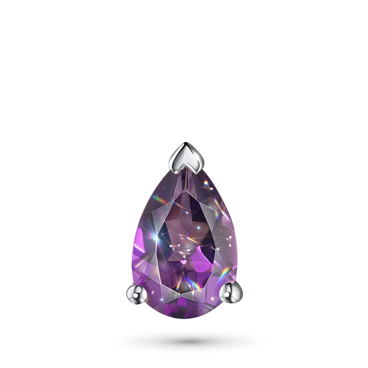 Sterling Silver Pendant with Amethyst