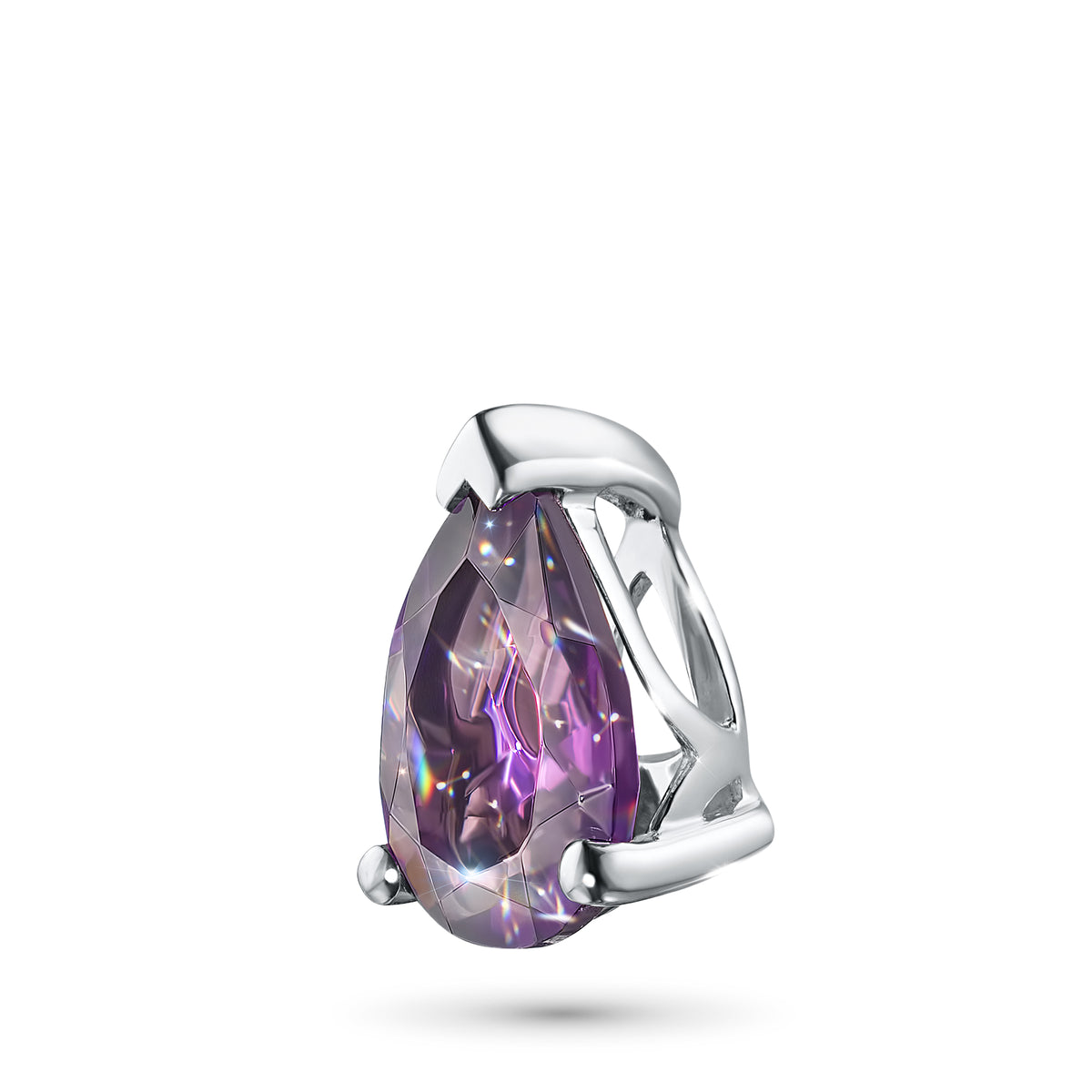 Sterling Silver Pendant with Amethyst