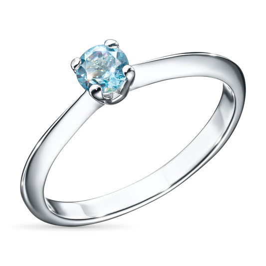 Sterling Silver Ring with Topaz