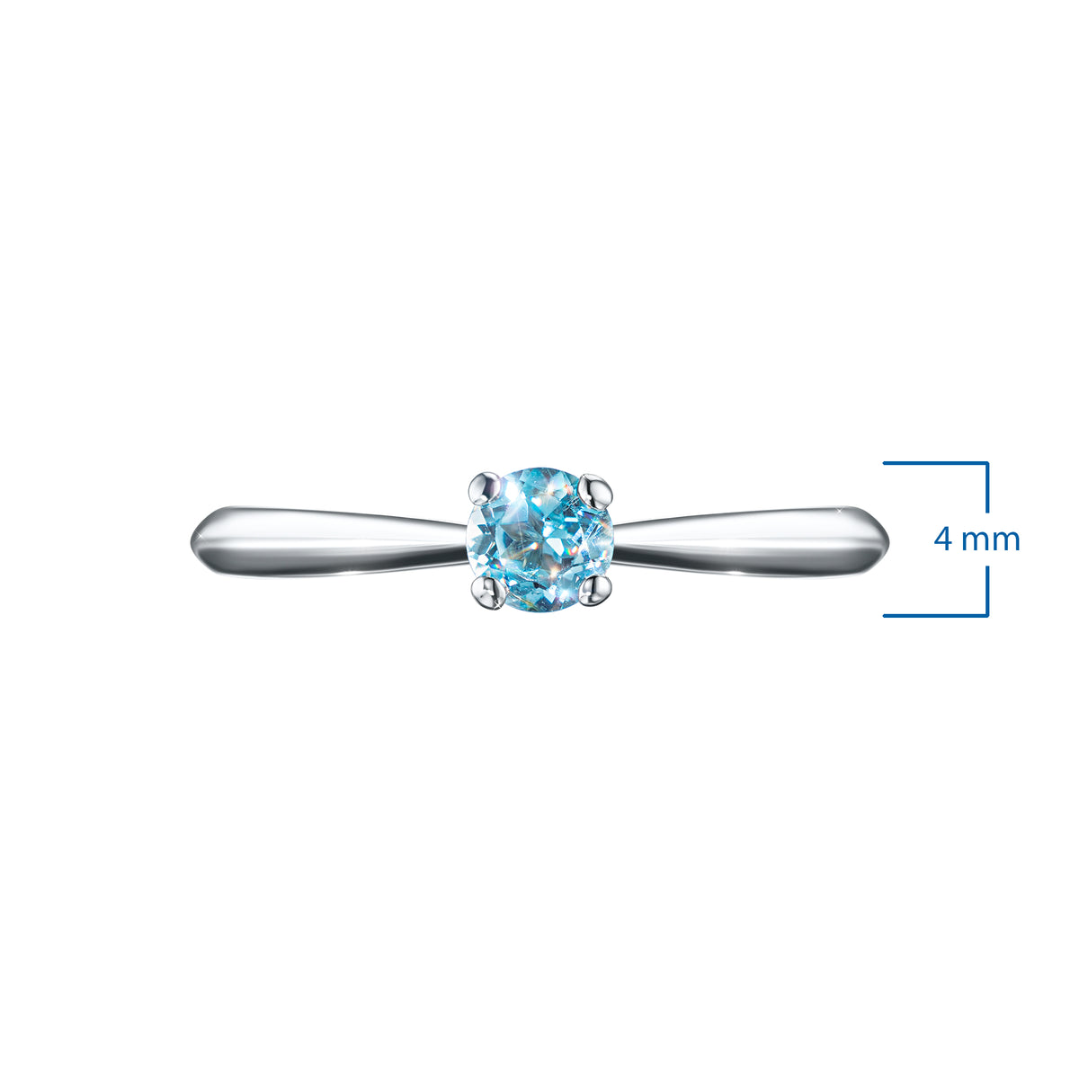 Sterling Silver Ring with Topaz