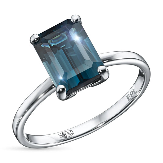 Sterling Silver Ring with Topaz