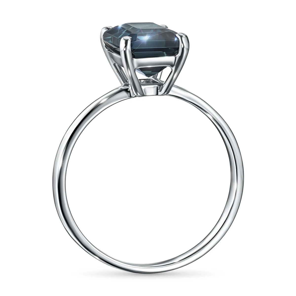 Sterling Silver Ring with Topaz