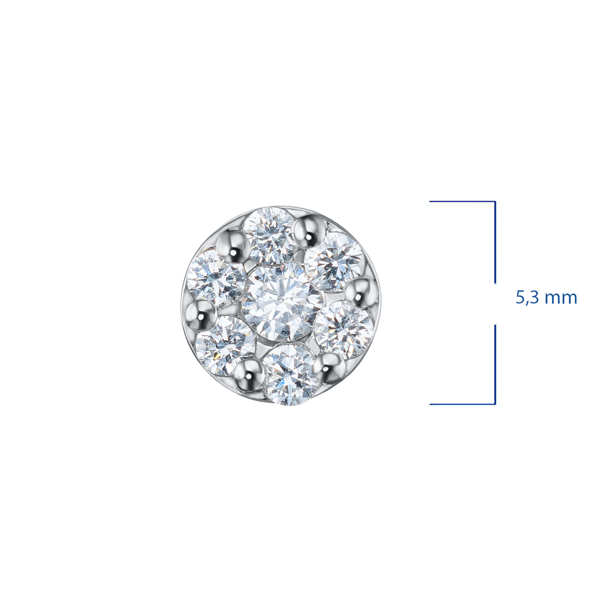 Sterling Silver Pendant with Lab-Created Diamonds