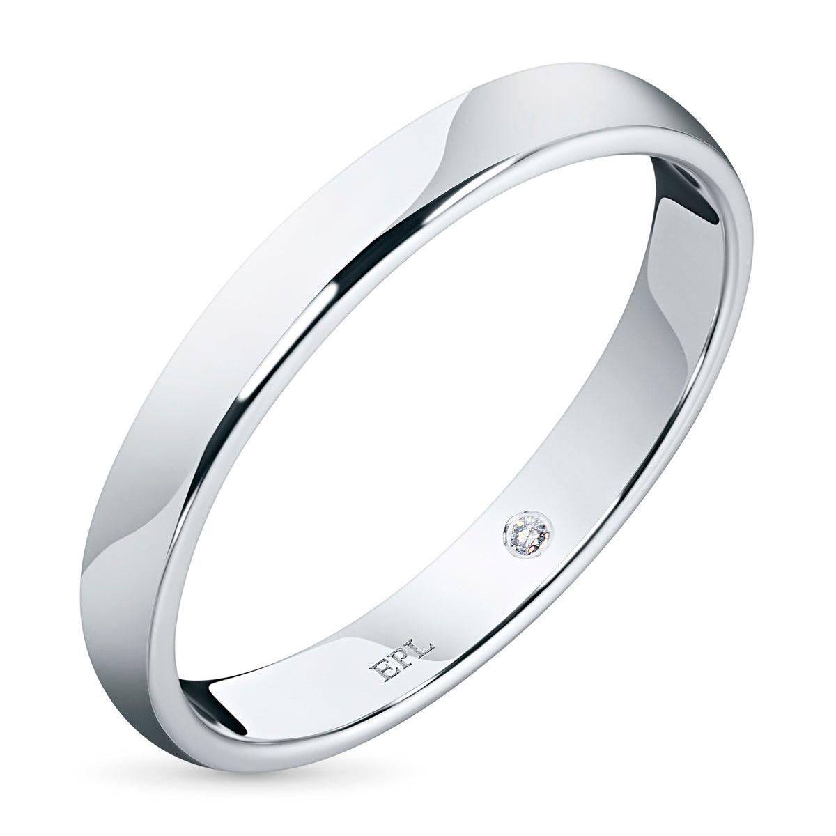 Sterling Silver Ring with Lab-Created Diamonds