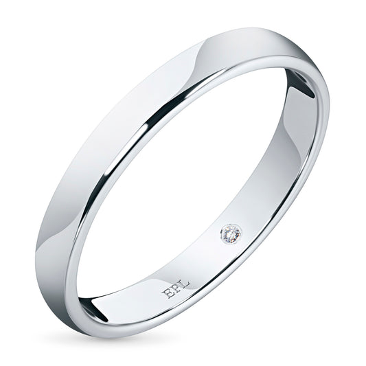 Sterling Silver Ring with Lab-Created Diamonds